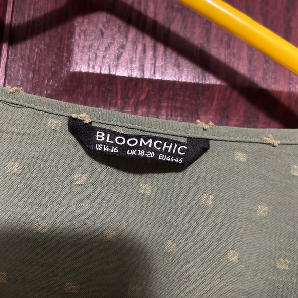 BloomChic Long Sleeve Swiss Dot Blouse - Picture 2 of 2